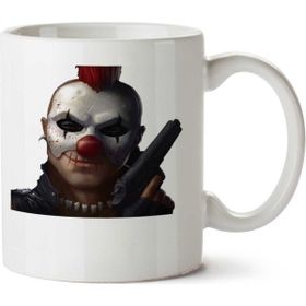 Art Hediye Gun And Clown İki Tarafı Baskılı Kupa Bardak