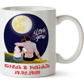 Art Hediye Günbatımı Sevgililer Günü Kupa Bardak
