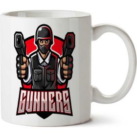 Art Hediye Gunner Esport İki Tarafı Baskılı Kupa Bardak