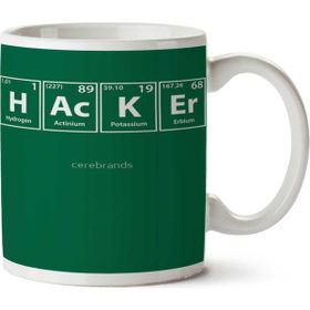 Art Hediye Hacker Periyodik Cetvel İki Tarafı Baskılı Kupa Bardak