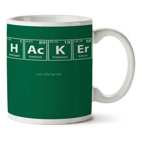 Art Hediye Hacker Periyodik Cetvel İki Tarafı Baskılı Kupa Bardak