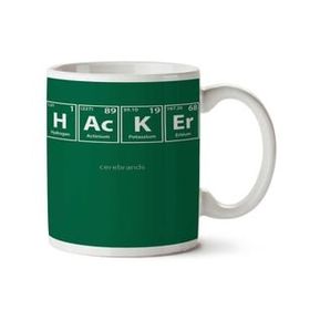 Art Hediye Hacker Periyodik Cetvel İki Tarafı Baskılı Kupa Bardak