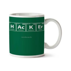 Art Hediye Hacker Periyodik Cetvel İki Tarafı Baskılı Kupa Bardak