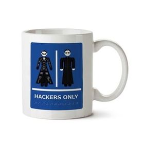 Art Hediye Hackers Restroom The Matrix İki Tarafı Baskılı Kupa Bardak
