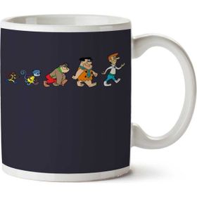 Art Hediye Hanna Barbera Evolution İki Tarafı Baskılı Kupa Bardak