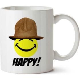 Art Hediye Happy Hat İki Tarafı Baskılı Kupa Bardak