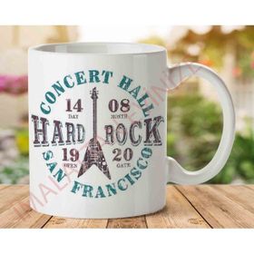 Art Hediye Hard Rock 1920 İki Tarafı Baskılı Kupa Bardak