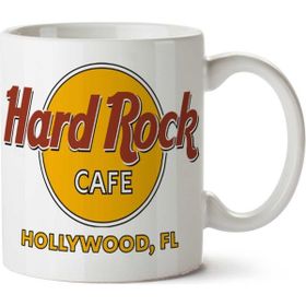 Art Hediye Hard Rock Cafe Boston Hollywood İki Tarafı Baskılı Kupa Bardak