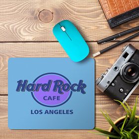 Art Hediye Hard Rock Cafe Los Angeles + Baskılı 23x19 cm Mouse Pad