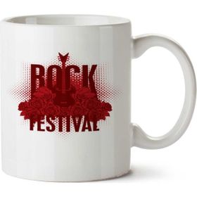 Art Hediye Hard Rock Festival İki Tarafı Baskılı Kupa Bardak