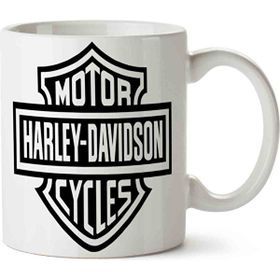 Art Hediye Harley Davidson İki Tarafı Baskılı Kupa Bardak