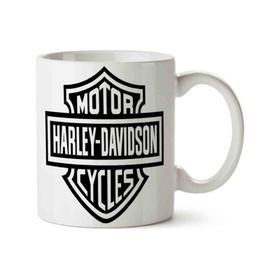 Art Hediye Harley Davidson İki Tarafı Baskılı Kupa Bardak
