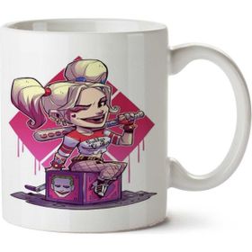 Art Hediye Harley Queen İki Tarafı Baskılı Kupa Bardak