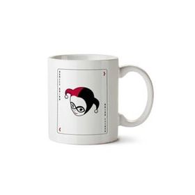 Art Hediye Harley Quinn Classic Playing Card Suicide Squad İki Tarafı Baskılı Beyaz Kupa