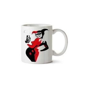 Art Hediye Harley Quinn İki Tarafı Baskılı Beyaz Kupa