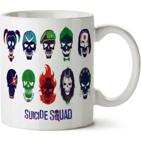 Art Hediye Harley Quinn Joker Deadshot Katil İki Tarafı Baskılı Beyaz Kupa