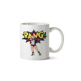 Art Hediye Harley Quinn Rang İki Tarafı Baskılı Beyaz Kupa