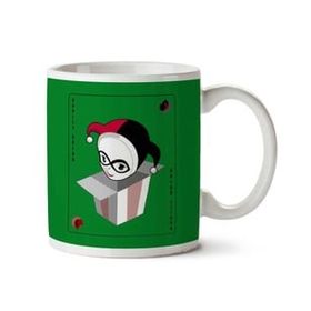 Art Hediye Harley Quinn Suicide Squad Christmas Playing Card İki Tarafı Baskılı Kupa Bardak