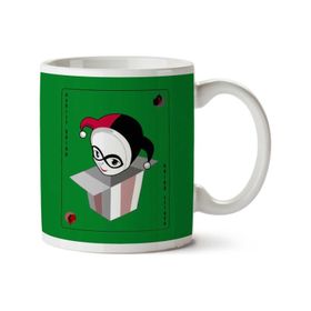 Art Hediye Harley Quinn Suicide Squad Christmas Playing Card İki Tarafı Baskılı Kupa Bardak