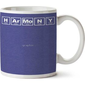 Art Hediye Harmony Uyum Periyodik Cetvel Iki Tarafı Baskılı Kupa Bardak
