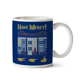 Art Hediye Have Mercy Full House Christmas Knit Iki Tarafı Baskılı Kupa Bardak