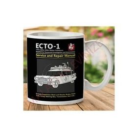 Art Hediye Hayalet Avcıları Ecto1 Servis ve Onarım İki Tarafı Baskılı Kupa Bardak