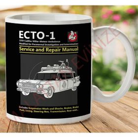 Art Hediye Hayalet Avcıları Ecto1 Servis ve Onarım İki Tarafı Baskılı Kupa Bardak