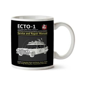 Art Hediye Hayalet Avcıları Ecto1 Servis ve Onarım İki Tarafı Baskılı Kupa Bardak