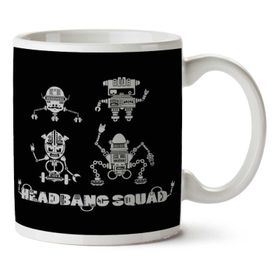 Art Hediye Headbang Squad Iki Tarafı Baskılı Kupa Bardak