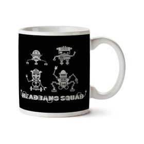 Art Hediye Headbang Squad Iki Tarafı Baskılı Kupa Bardak