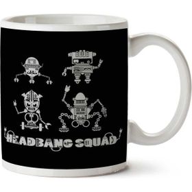 Art Hediye Headbang Squad Iki Tarafı Baskılı Kupa Bardak