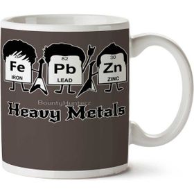 Art Hediye Heavy Metals Ağır Metal Periyodik Cetvel İki Tarafı Baskılı Kupa Bardak