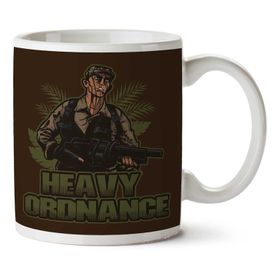 Art Hediye Heavy Ordnance Jorge Poncho Ramirez Predator İki Tarafı Baskılı Kupa Bardak