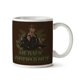 Art Hediye Heavy Ordnance Jorge Poncho Ramirez Predator İki Tarafı Baskılı Kupa Bardak