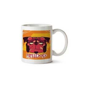 Art Hediye Helldog İki Tarafı Baskılı Kupa Bardak