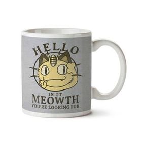 Art Hediye Hello Is It Meowth Yore Looking For Pokemon İki Tarafı Baskılı Kupa Bardak