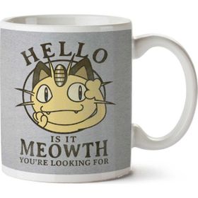 Art Hediye Hello Is It Meowth Yore Looking For Pokemon İki Tarafı Baskılı Kupa Bardak