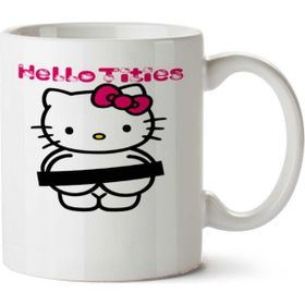 Art Hediye Hello Tities İki Tarafı Baskılı Kupa