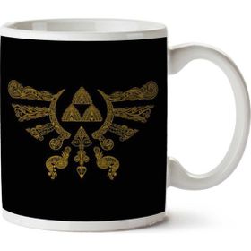 Art Hediye Henna Hylian Symbol Zelda İki Tarafı Baskılı Kupa Bardak