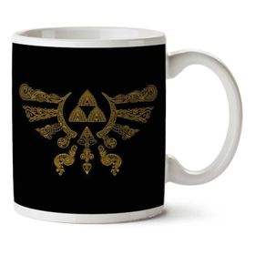 Art Hediye Henna Hylian Symbol Zelda İki Tarafı Baskılı Kupa Bardak