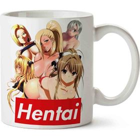 Art Hediye HENTAI İki Tarafı Baskılı Kupa Bardak