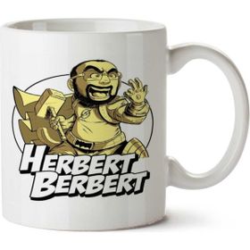 Art Hediye Herbert Berbert İki Tarafı Baskılı Kupa Bardak