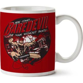 Art Hediye Here Comes Baredevil The Man Without Pants Daredevil Parody Iki Tarafı Baskılı Kupa Bardak