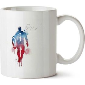 Art Hediye Heroes Captan America İki Tarafı Baskılı Kupa Bardak