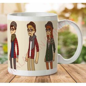 Art Hediye Hipster İnsan İki Tarafı Baskılı Kupa Bardak