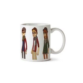 Art Hediye Hipster İnsan İki Tarafı Baskılı Kupa Bardak