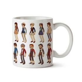 Art Hediye Hipster İnsanlar İki Tarafı Baskılı Kupa Bardak