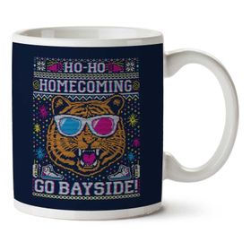 Art Hediye Ho Ho Homecoming Saved By The Bell Christmas Knit Iki Tarafı Baskılı Kupa Bardak