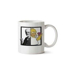 Art Hediye Homer Freud İki Tarafı Baskılı Kupa Bardak