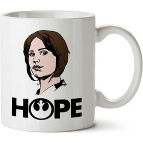 Art Hediye Hope Jyn Erso Star Wars Rogue One İki Tarafı Baskılı Kupa Bardak